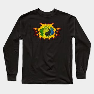 Yin and Yang Chameleon Long Sleeve T-Shirt